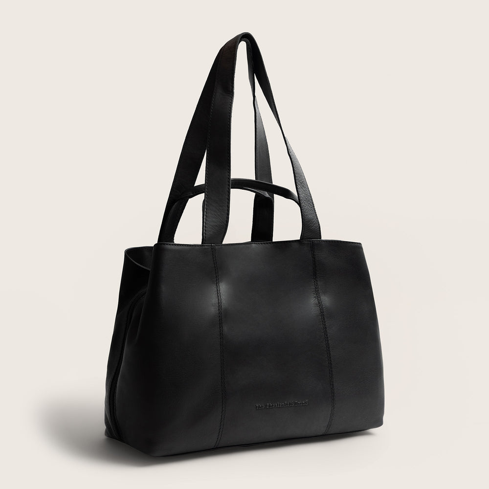 Leather Shoulder Bag Black Gail