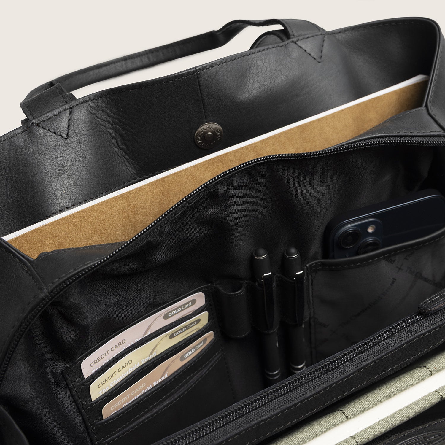 Leather Shoulder Bag Black Gail