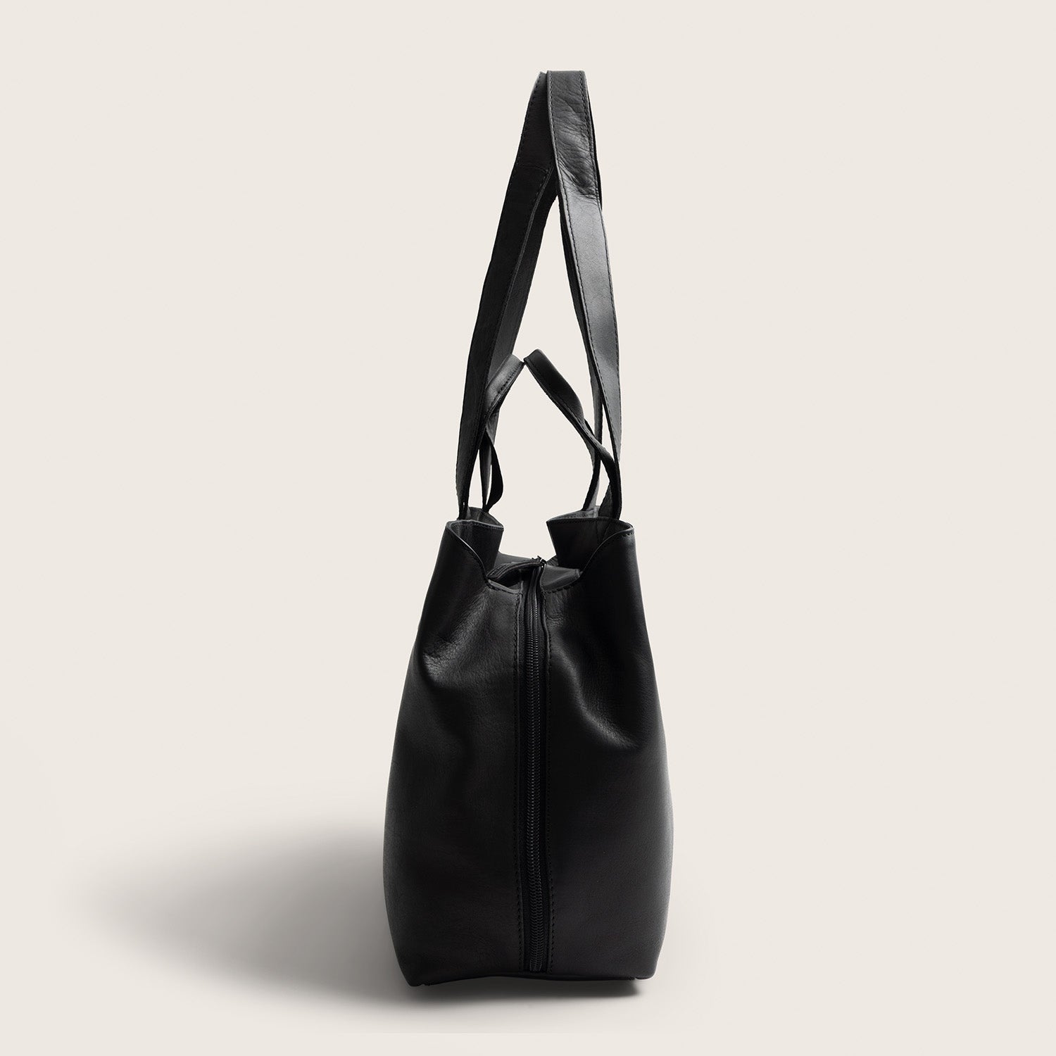Leather Shoulder Bag Black Gail