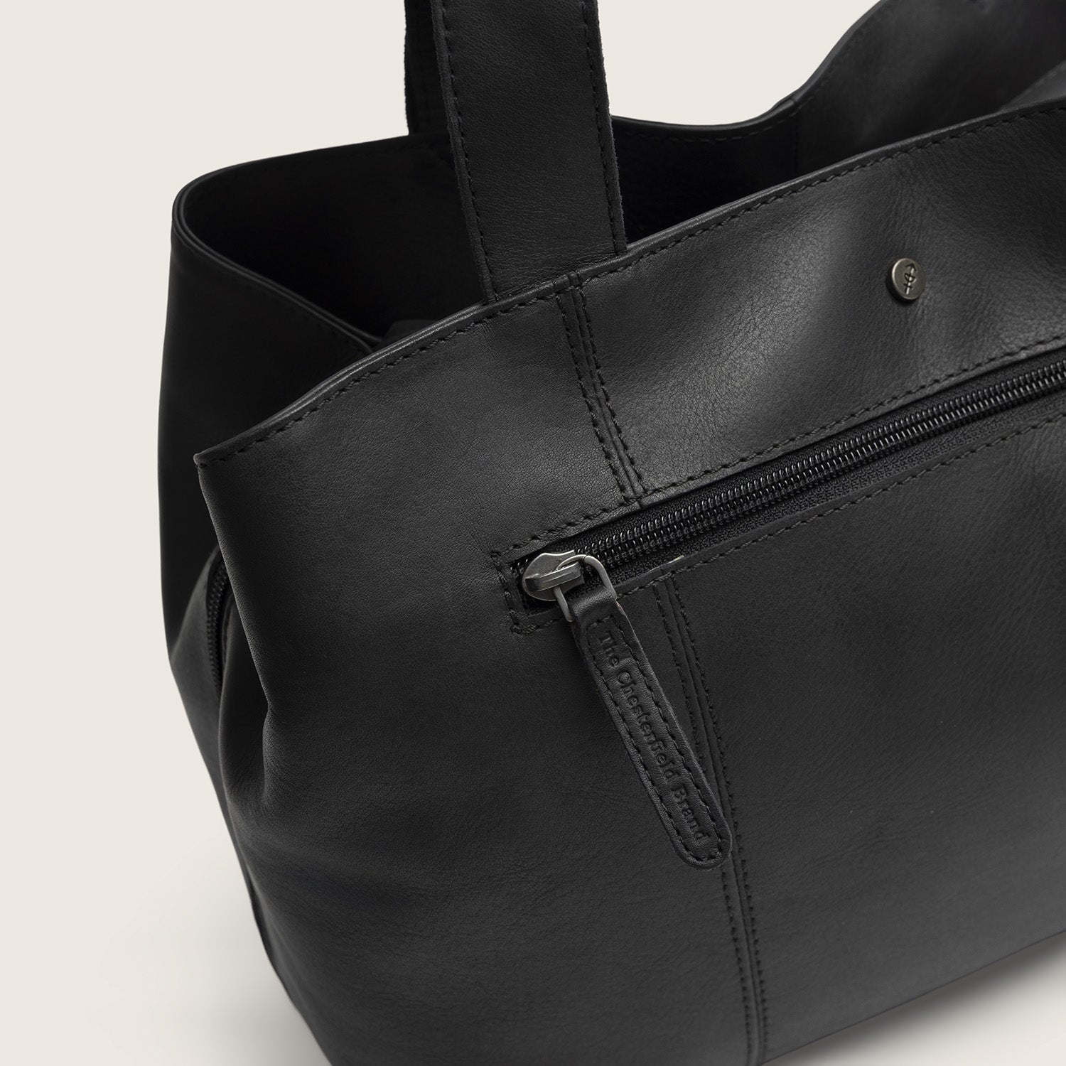 Leather Shoulder Bag Black Gail