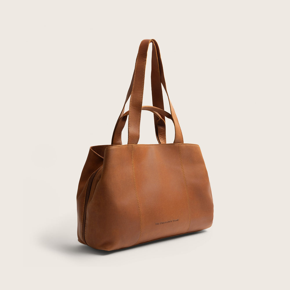 Leren Schoudertas Cognac Gail