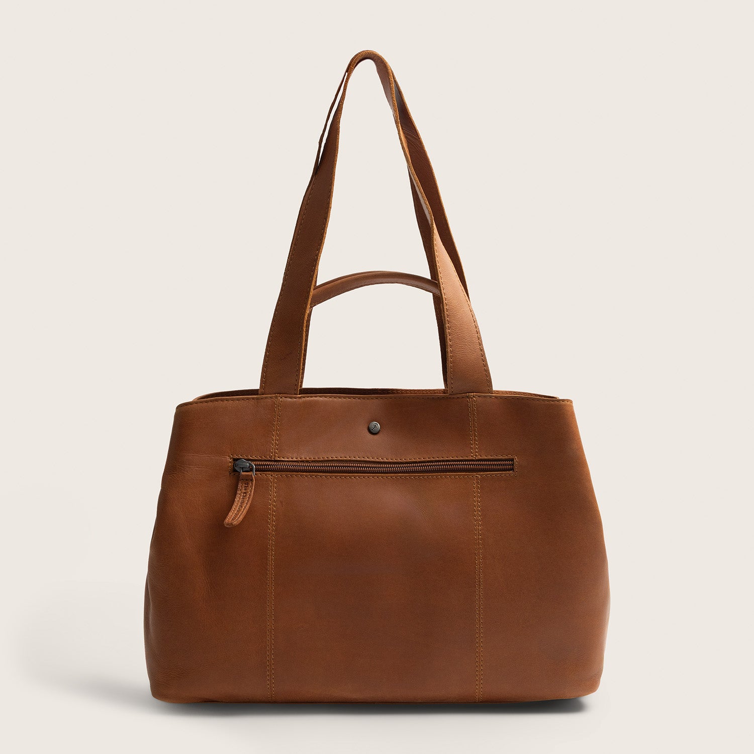 Leather Shoulder Bag Cognac Gail