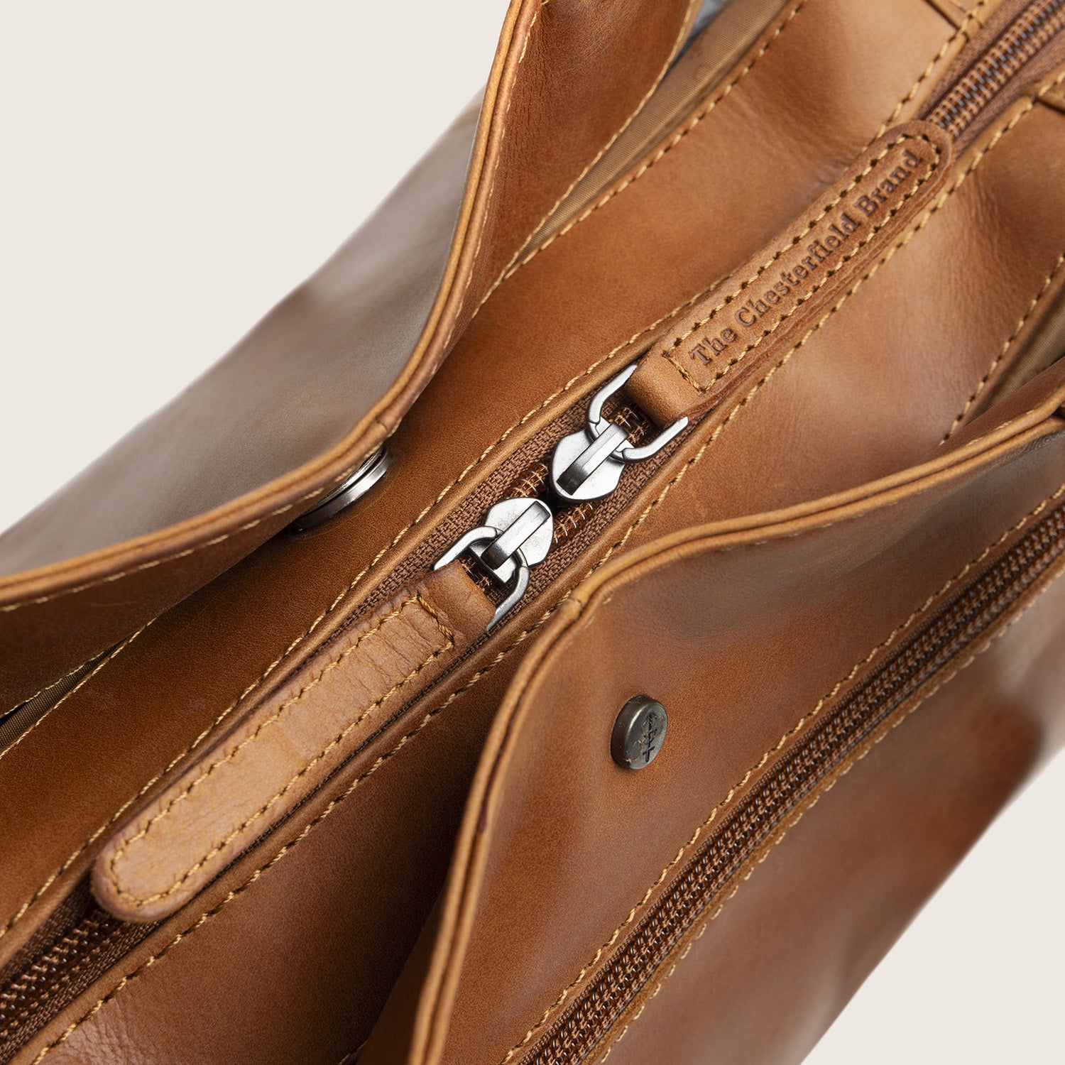 Leather Shoulder Bag Cognac Gail