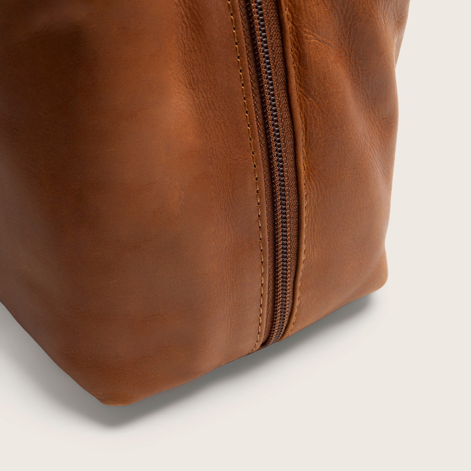 Leather Shoulder Bag Cognac Gail