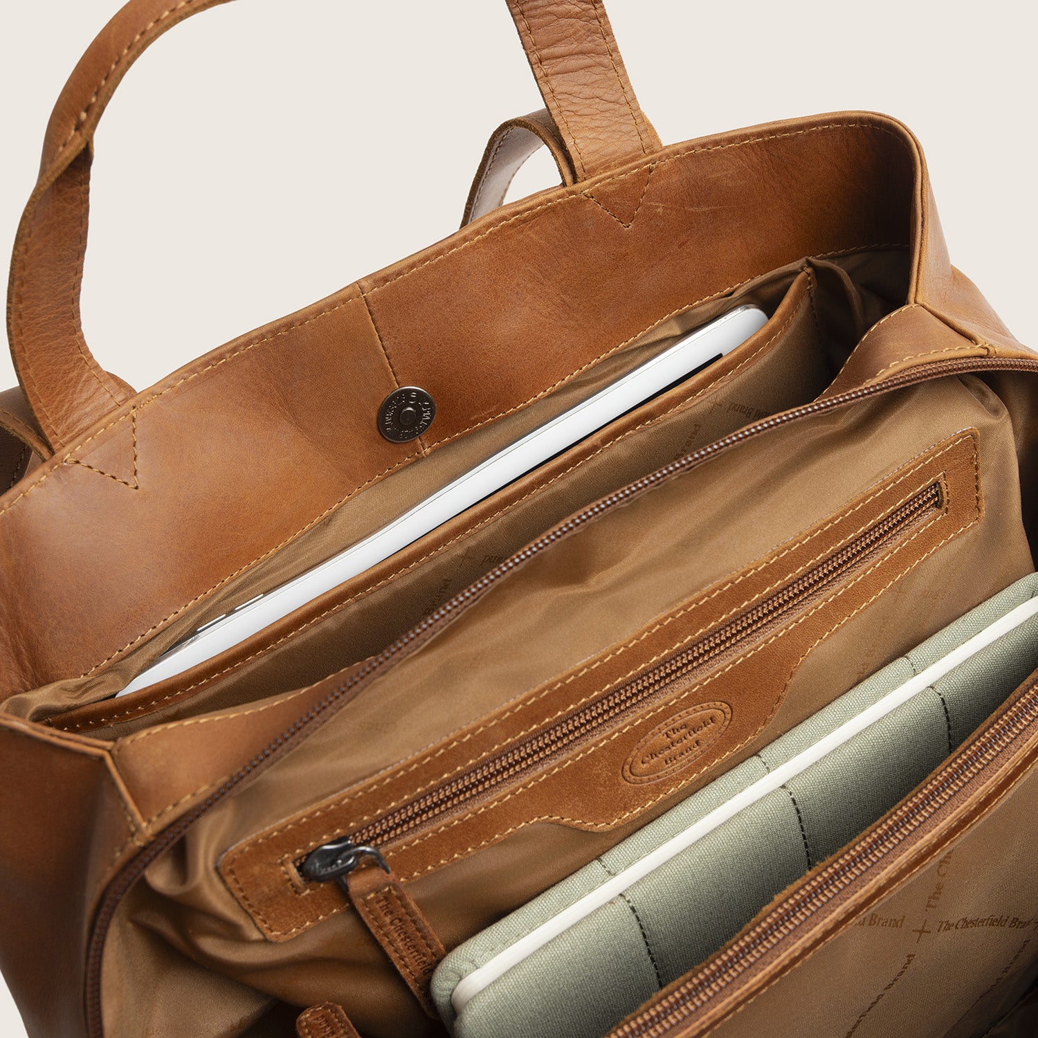 Leather Shoulder Bag Cognac Gail