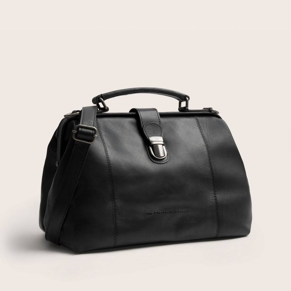 Leder Handtasche Schwarz Shaun