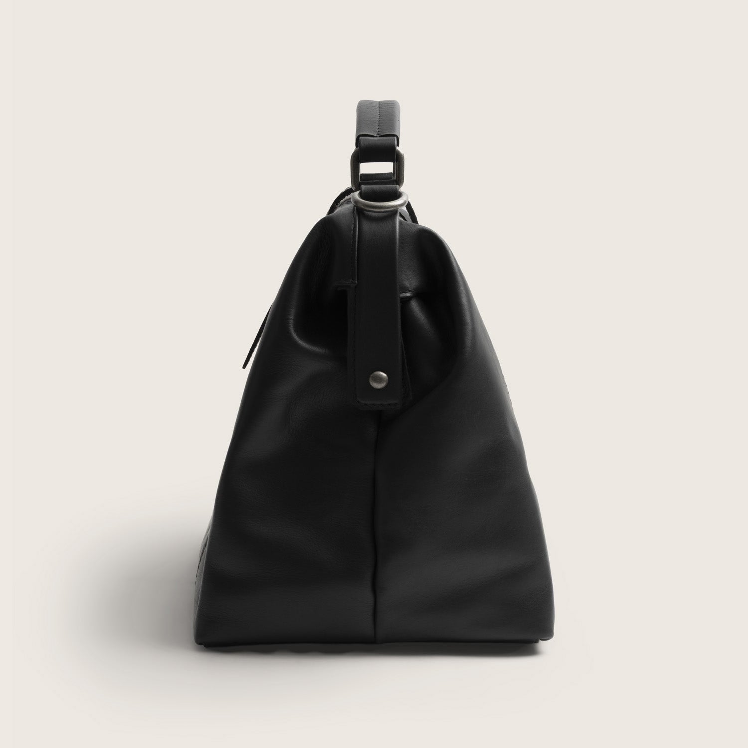 Leren Handtas Zwart Shaun