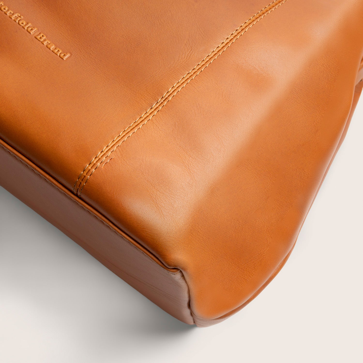 Leren Handtas Cognac Shaun