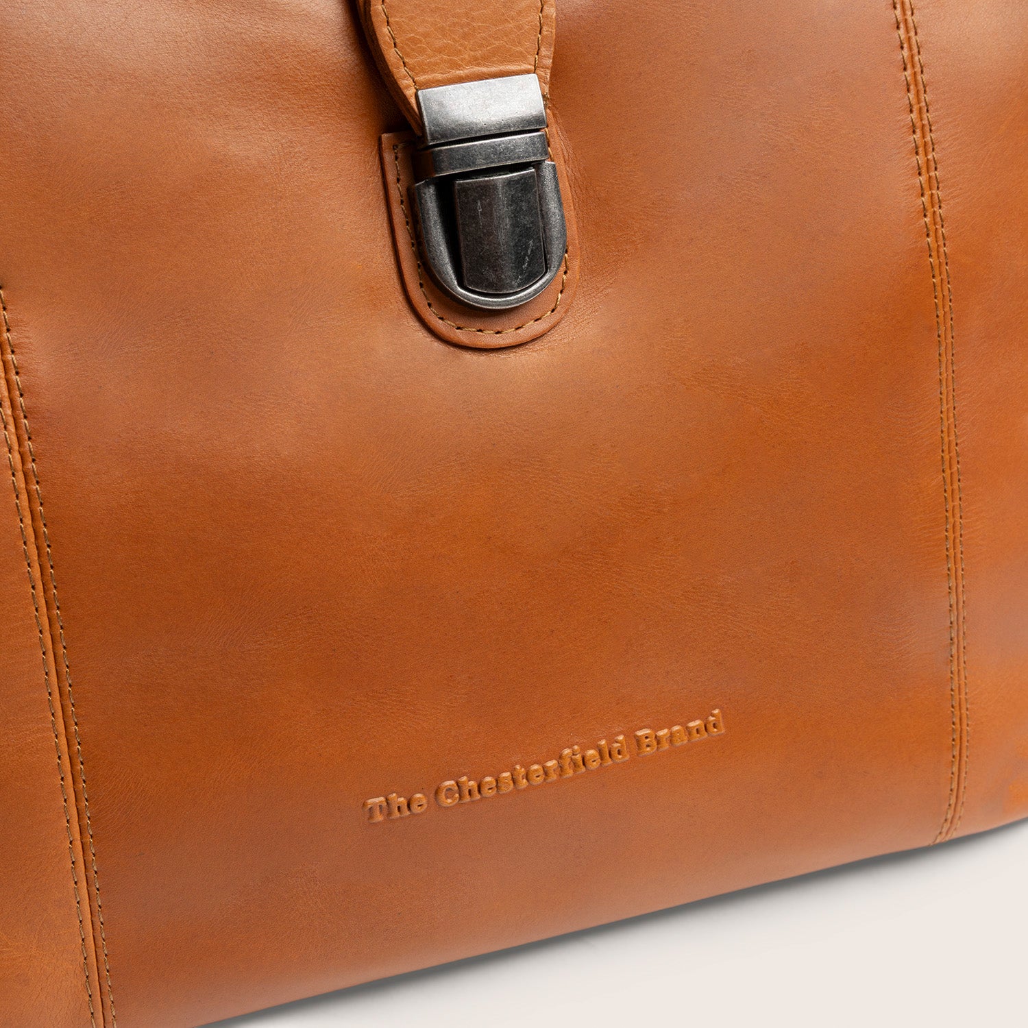 Leren Handtas Cognac Shaun