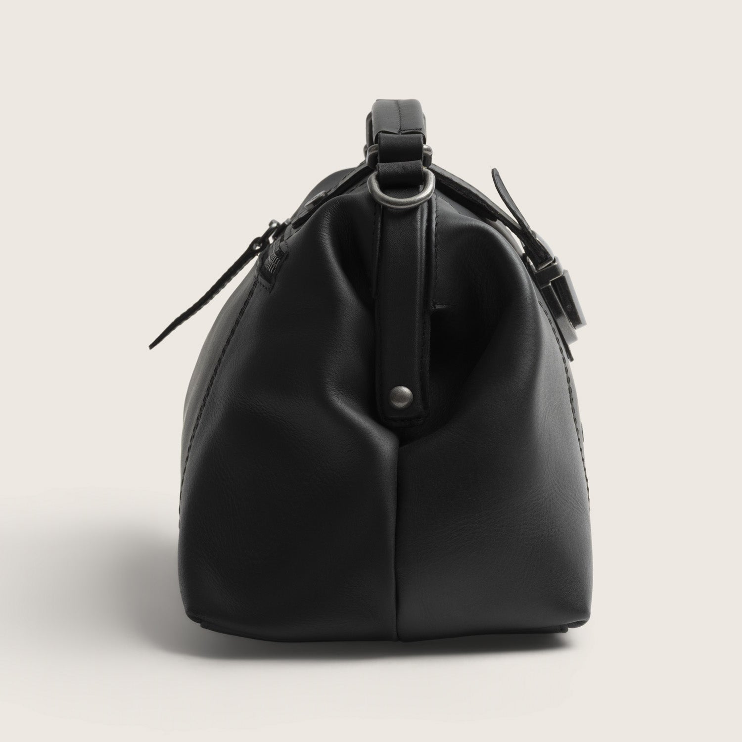 Leder Handtasche Schwarz Rachael