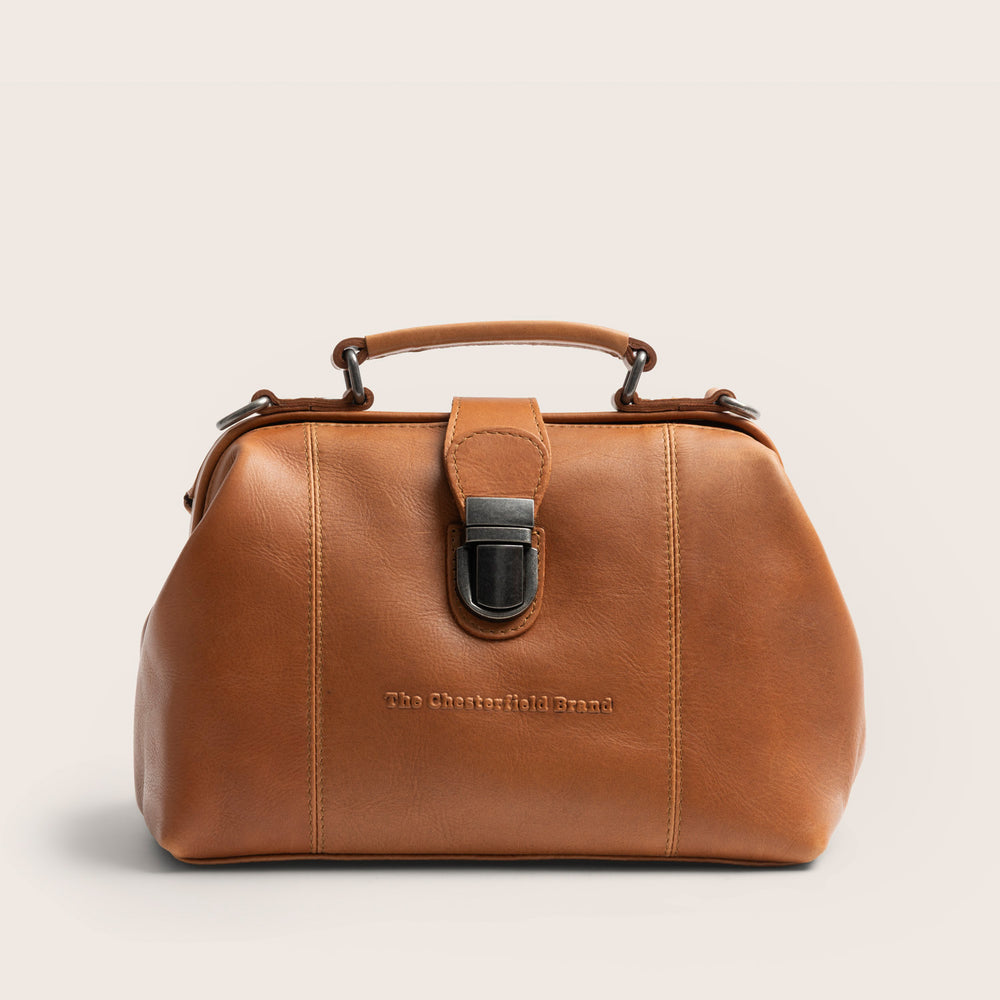 Leren Handtas Cognac Rachael
