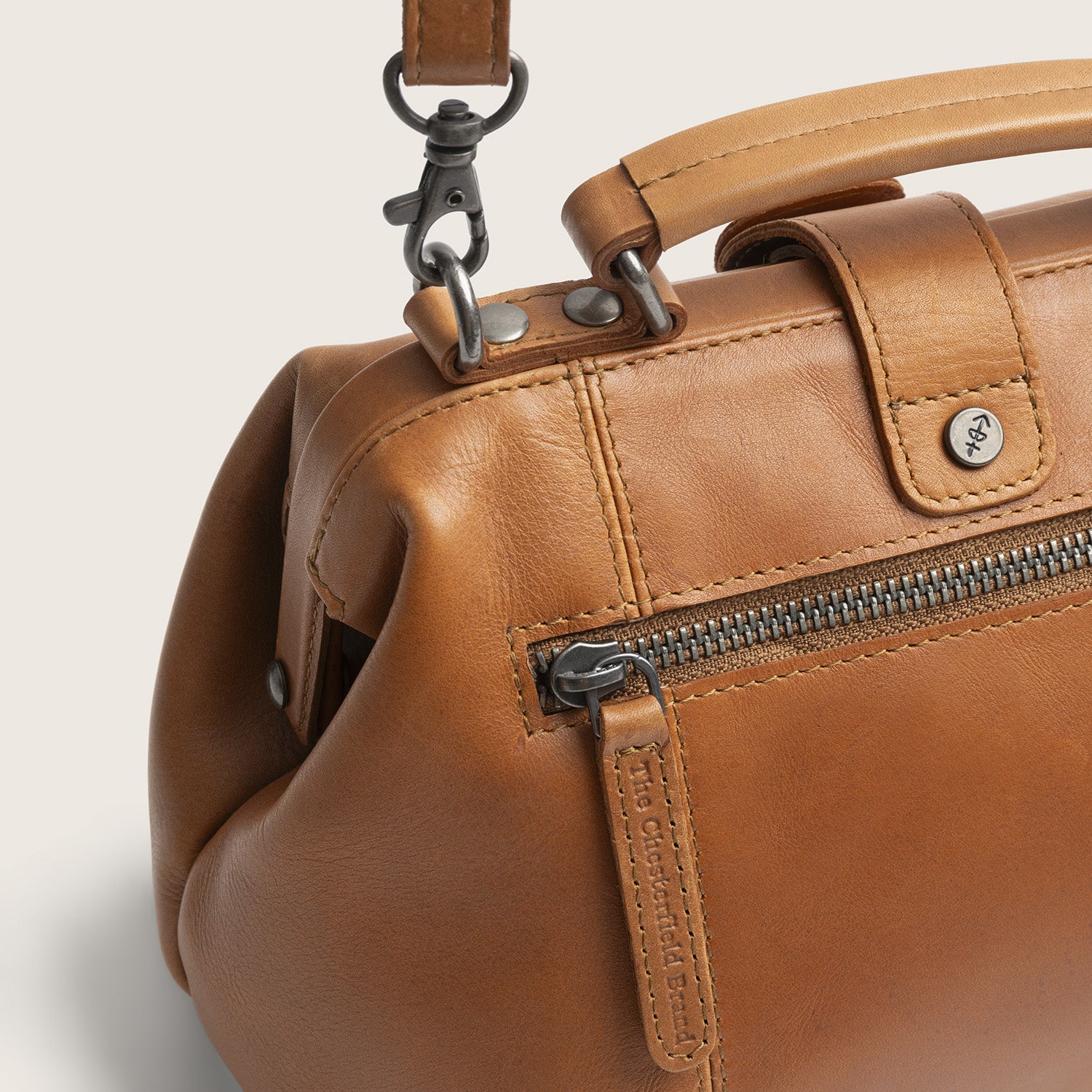 Leather Handbag Cognac Rachael