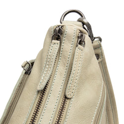 Sac Bandoulière en Cuir Vert Océan Caroline