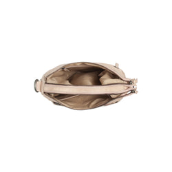 Sac Bandoulière en Cuir Beige Caroline