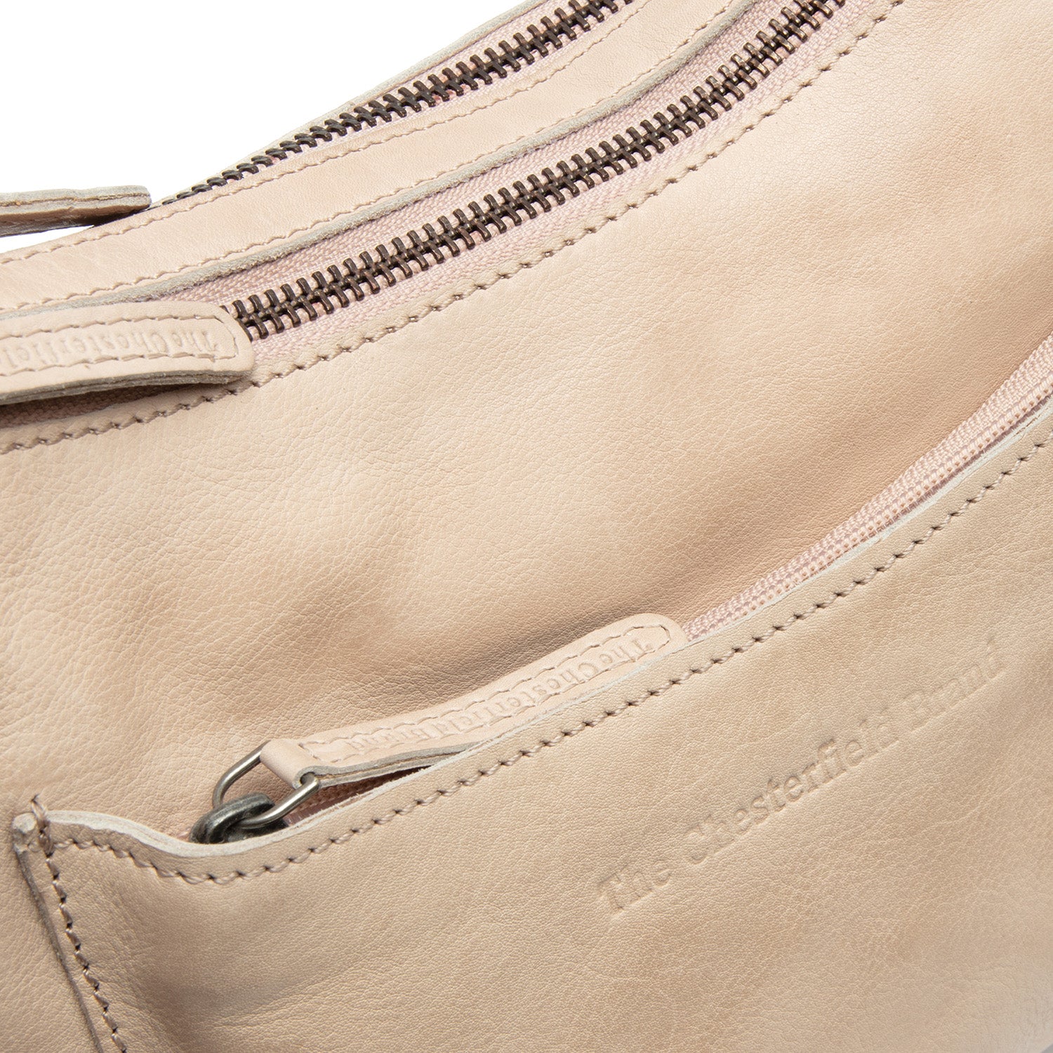 Sac Bandoulière en Cuir Beige Caroline
