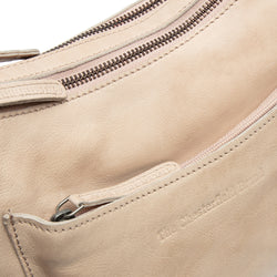 Sac Bandoulière en Cuir Beige Caroline