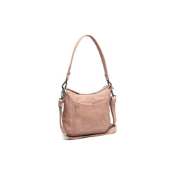 Sac Bandoulière en Cuir Rose Vintage Caroline