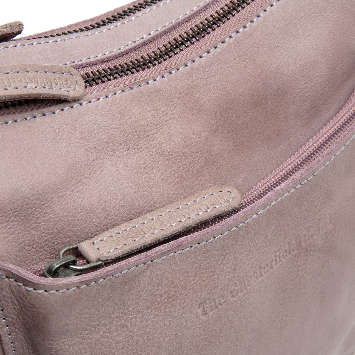 Sac Bandoulière en Cuir Lilas Lavande Caroline