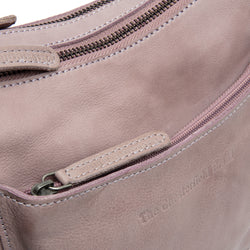Sac Bandoulière en Cuir Lilas Lavande Caroline