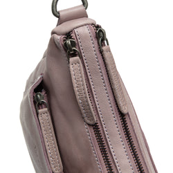 Sac Bandoulière en Cuir Lilas Lavande Caroline
