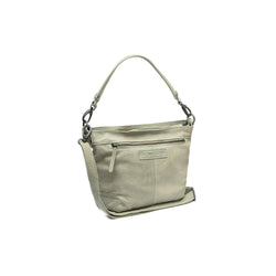 Sac Bandoulière en Cuir Vert Océan Lucy