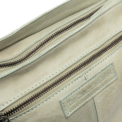 Sac Bandoulière en Cuir Vert Océan Lucy