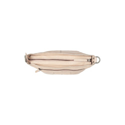 Sac Bandoulière en Cuir Beige Lucy
