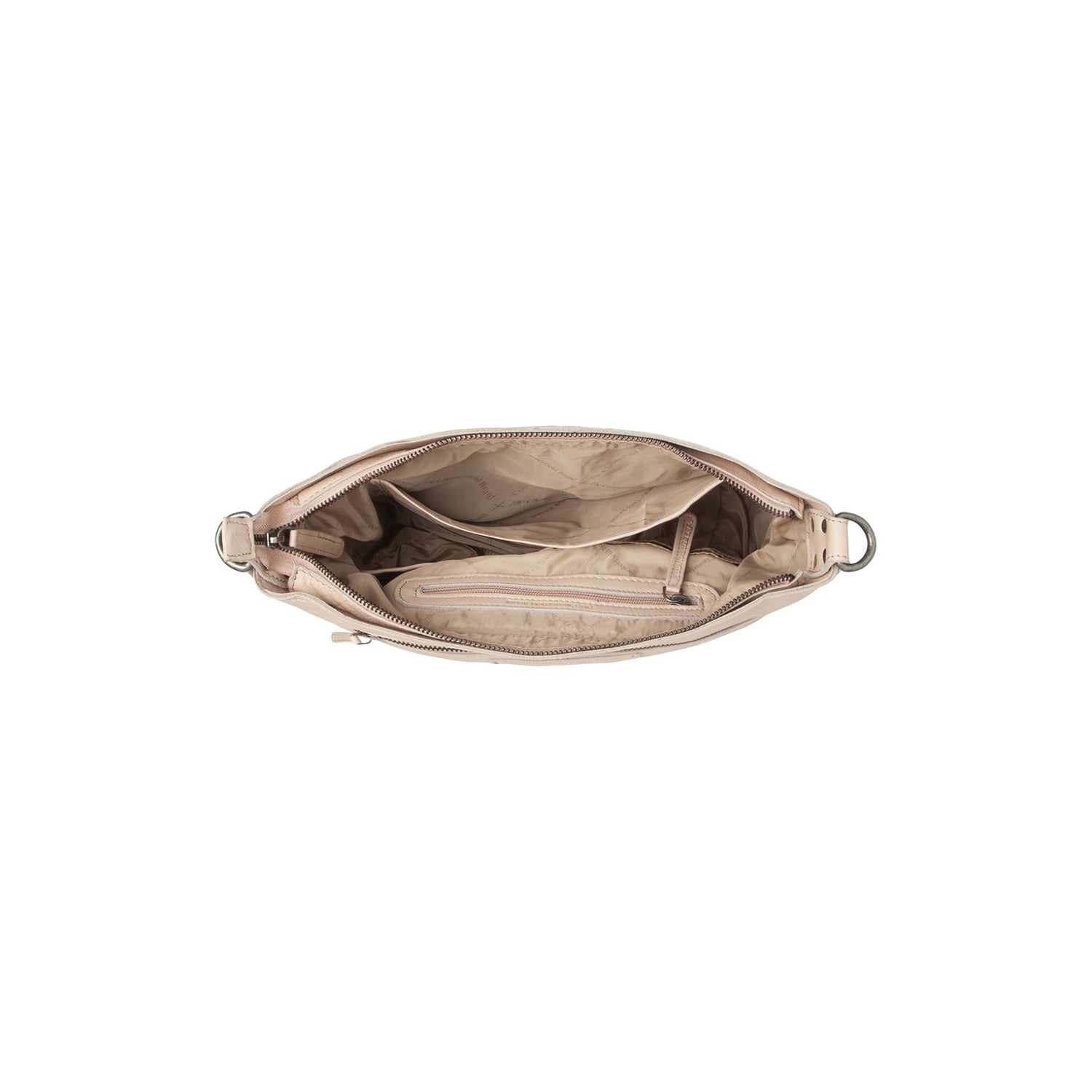 Sac Bandoulière en Cuir Beige Lucy