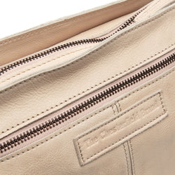 Sac Bandoulière en Cuir Beige Lucy