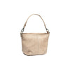 Sac Bandoulière en Cuir Beige Lucy