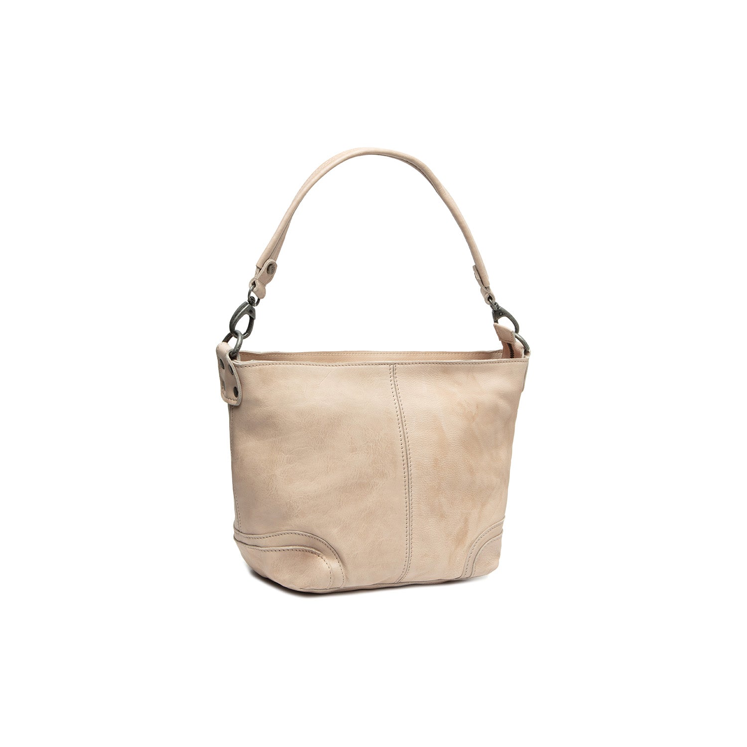 Sac Bandoulière en Cuir Beige Lucy