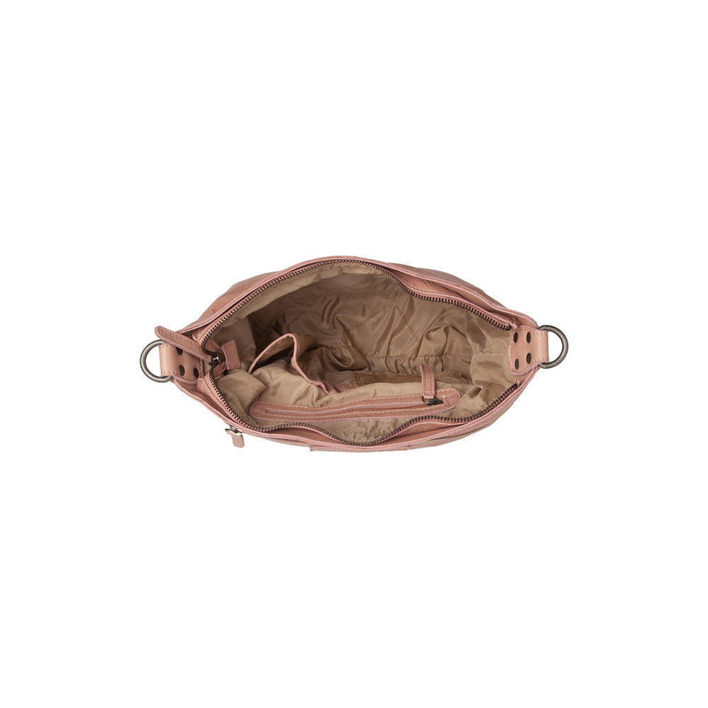Leather Shoulder Bag Vintage Rose Lucy
