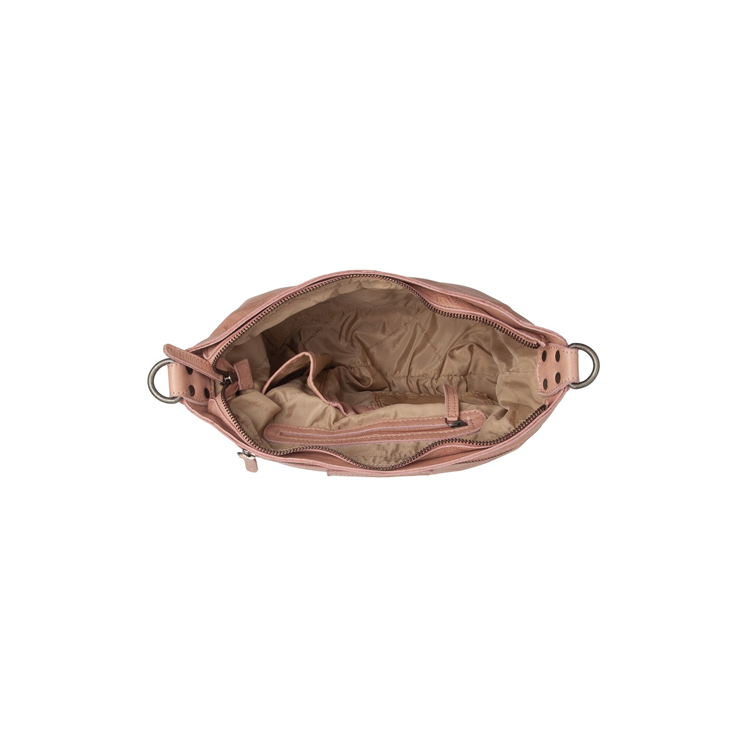 Sac Bandoulière en Cuir Rose Vintage Lucy
