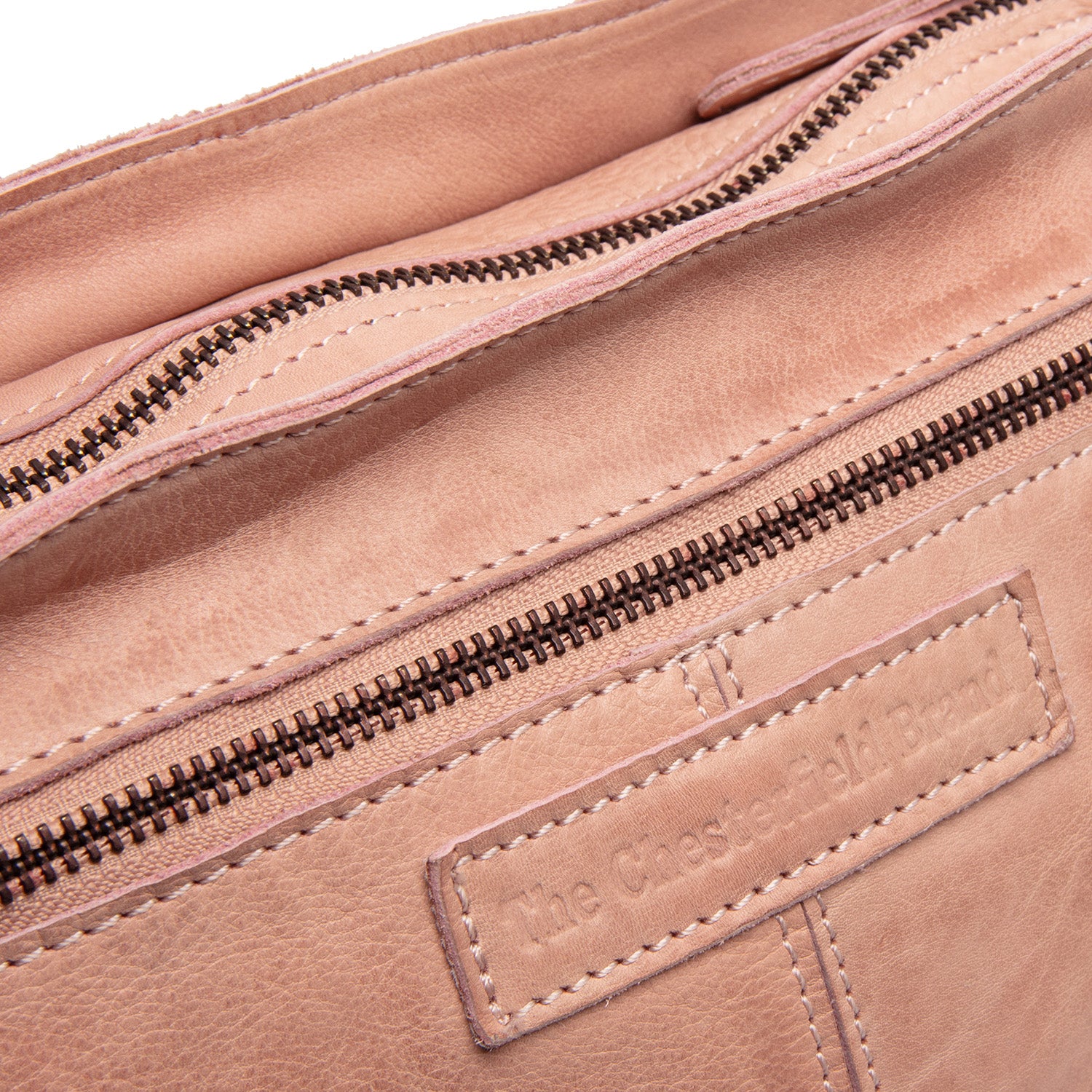 Sac Bandoulière en Cuir Rose Vintage Lucy