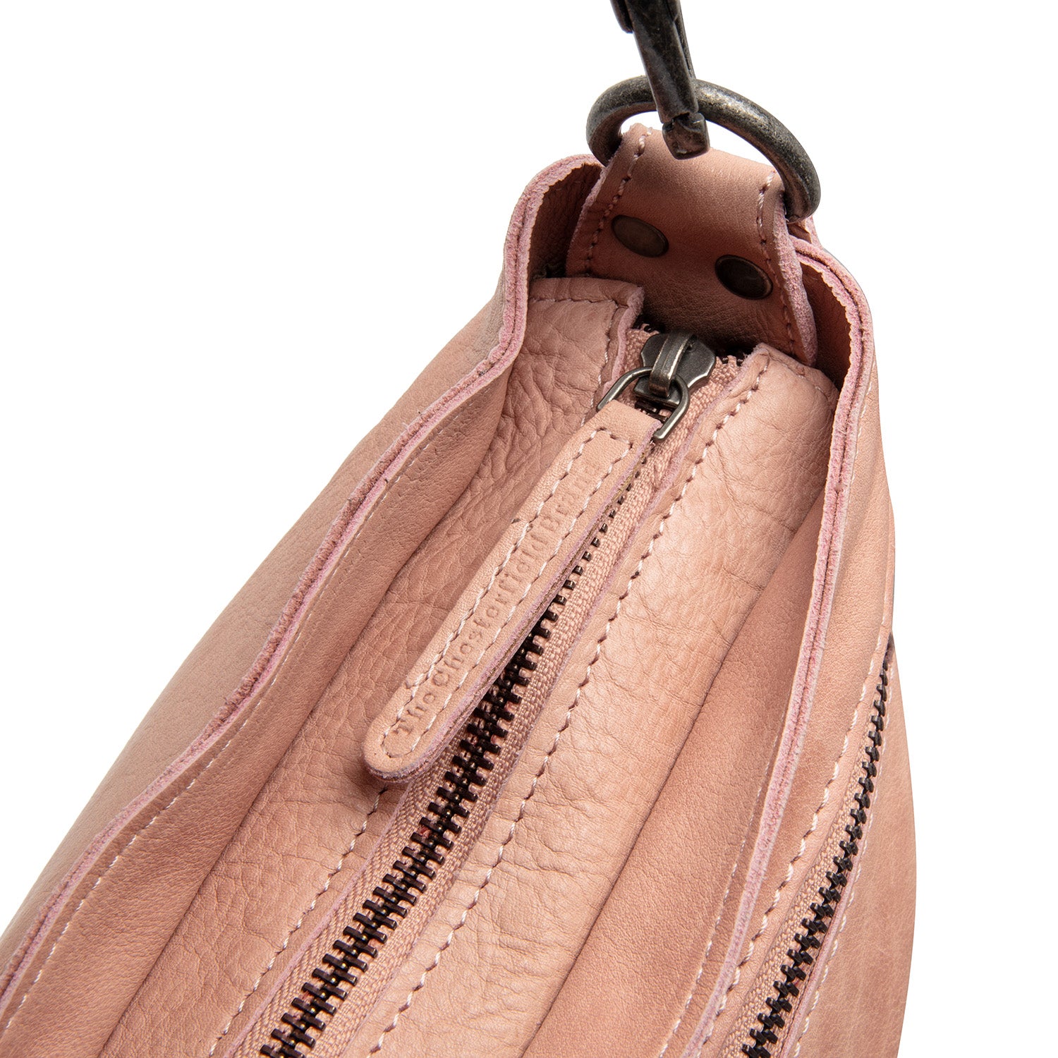 Sac Bandoulière en Cuir Rose Vintage Lucy