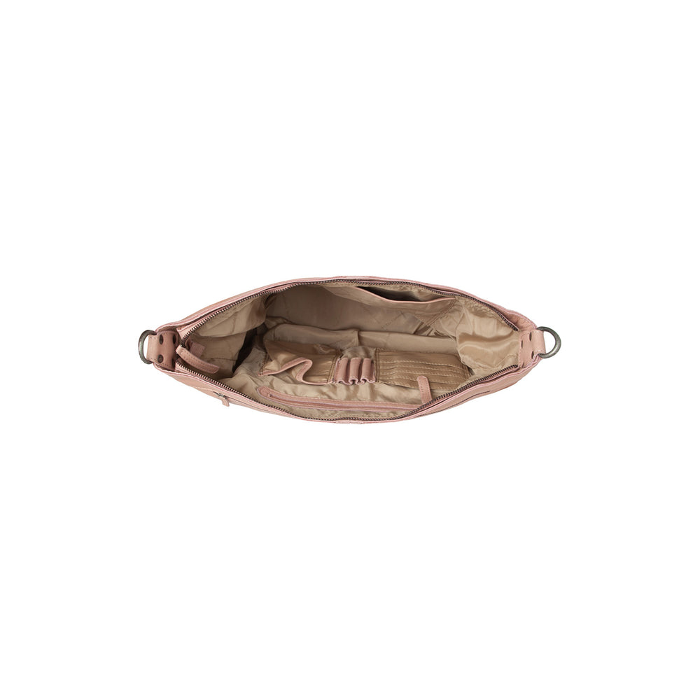 Leather Shoulder Bag Vintage Rose Bolivia