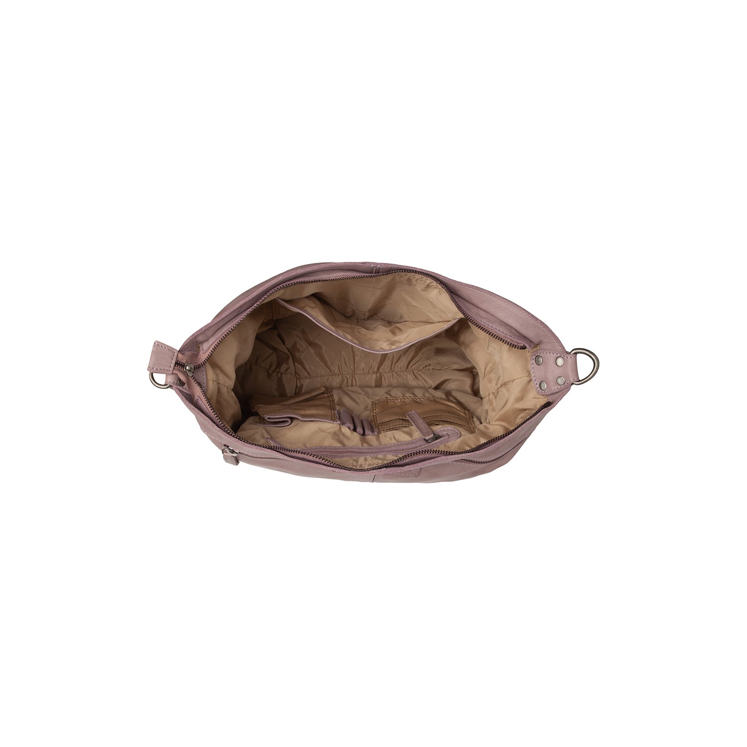 Sac Bandoulière en Cuir Lilas Lavande Bolivia