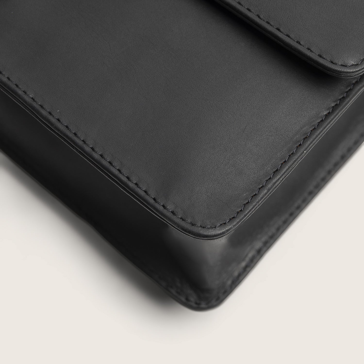 Leren Crossbody Tas Zwart Lucca