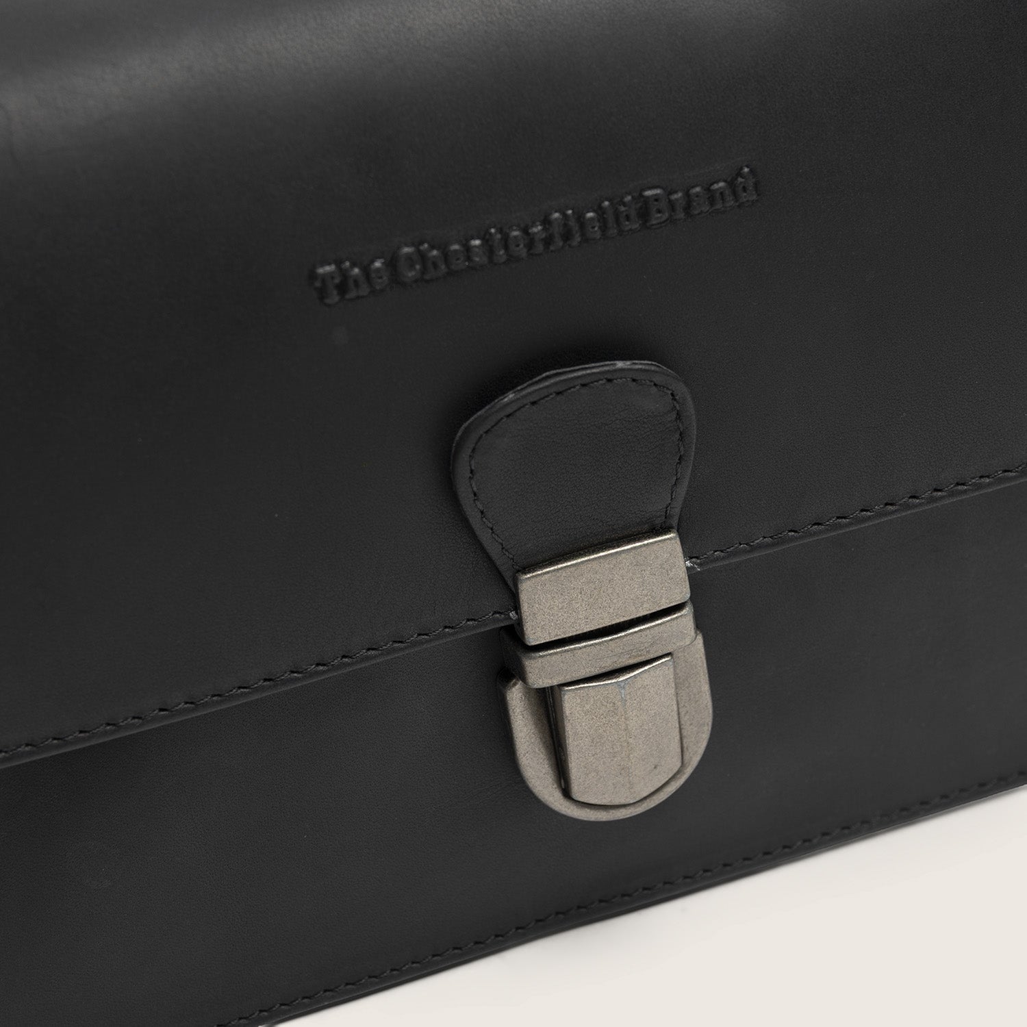 Leren Crossbody Tas Zwart Lucca