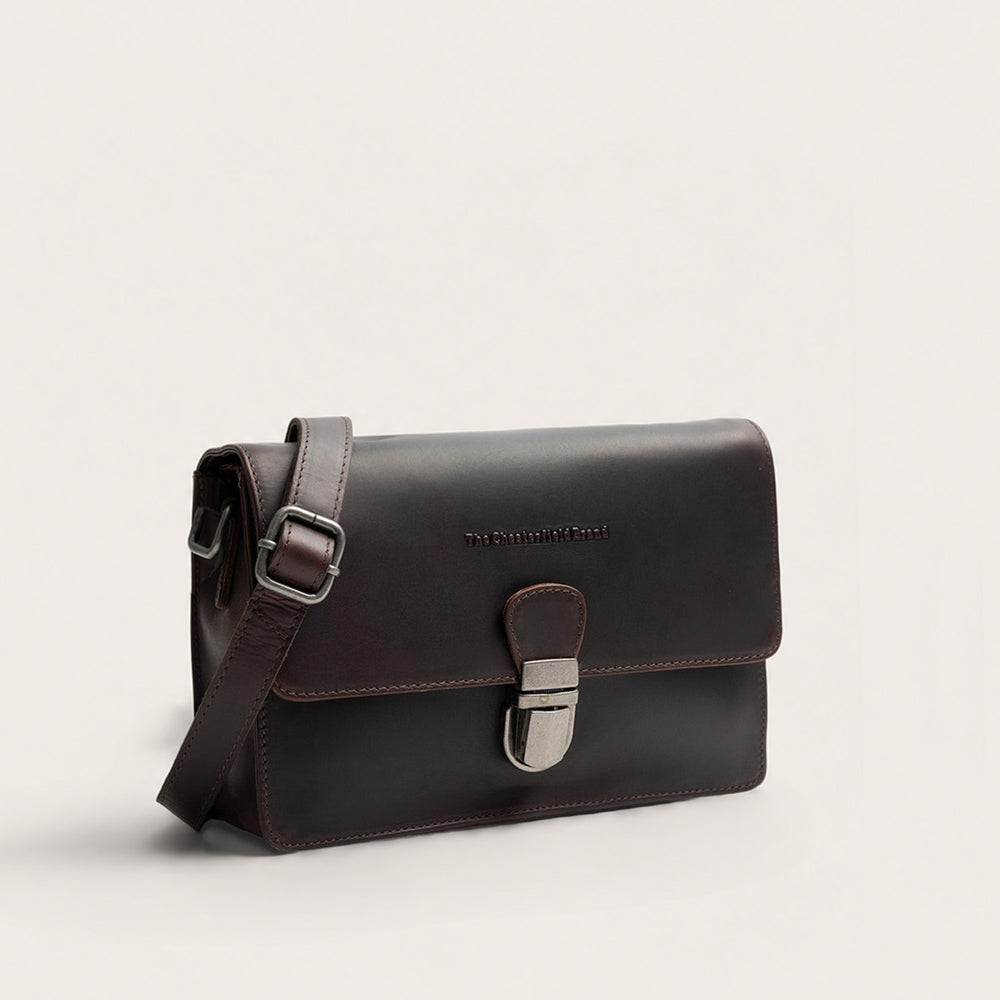Leren Crossbody Tas Bruin Lucca