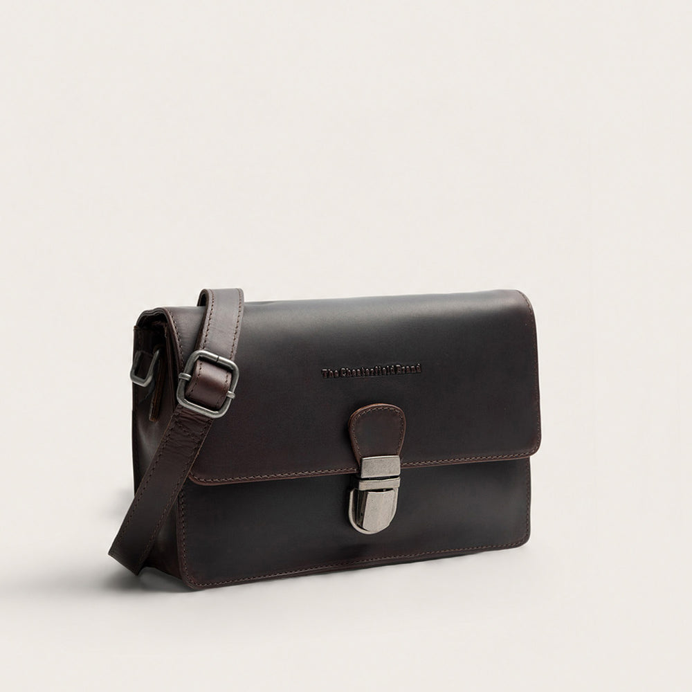 Leder Umhängetasche Braun Lucca