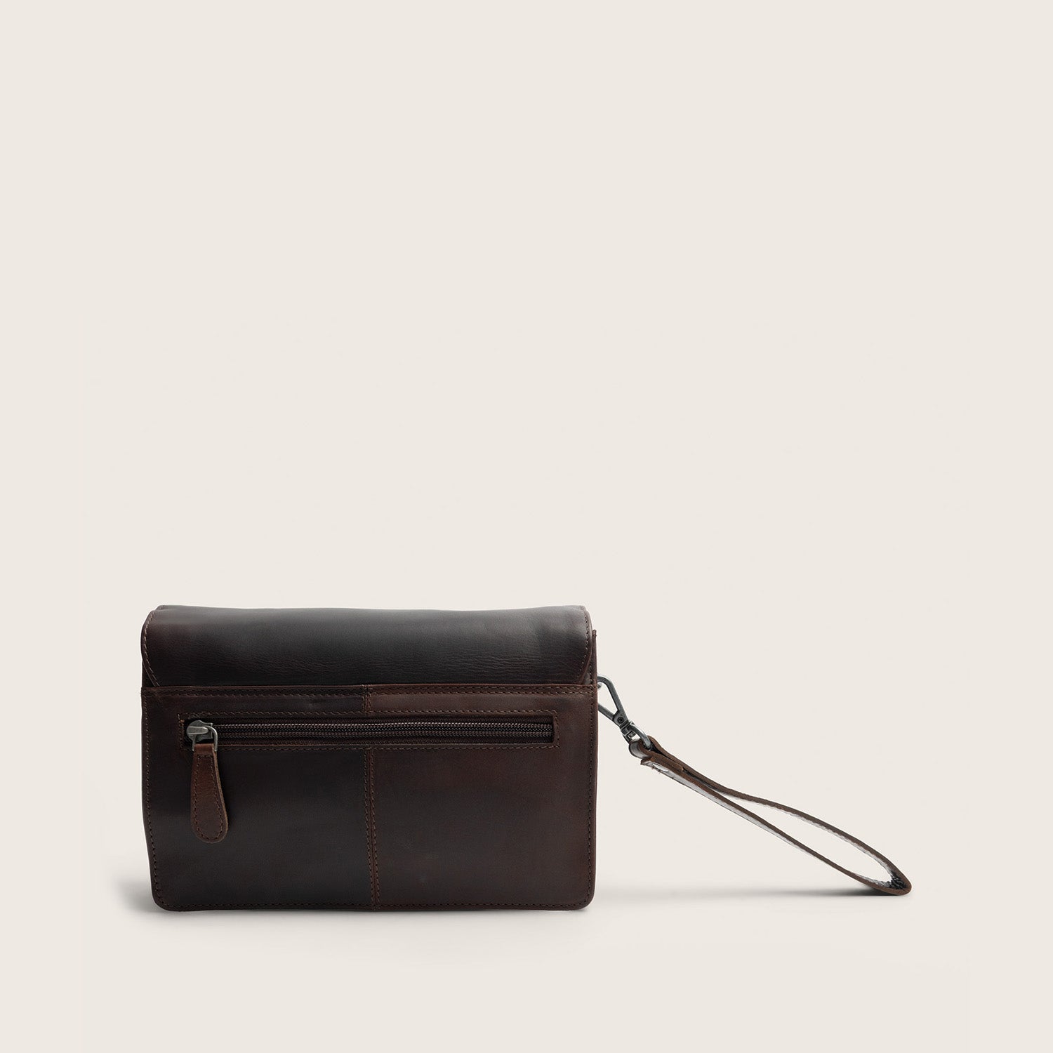 Leather Crossbody Bag Brown Lucca