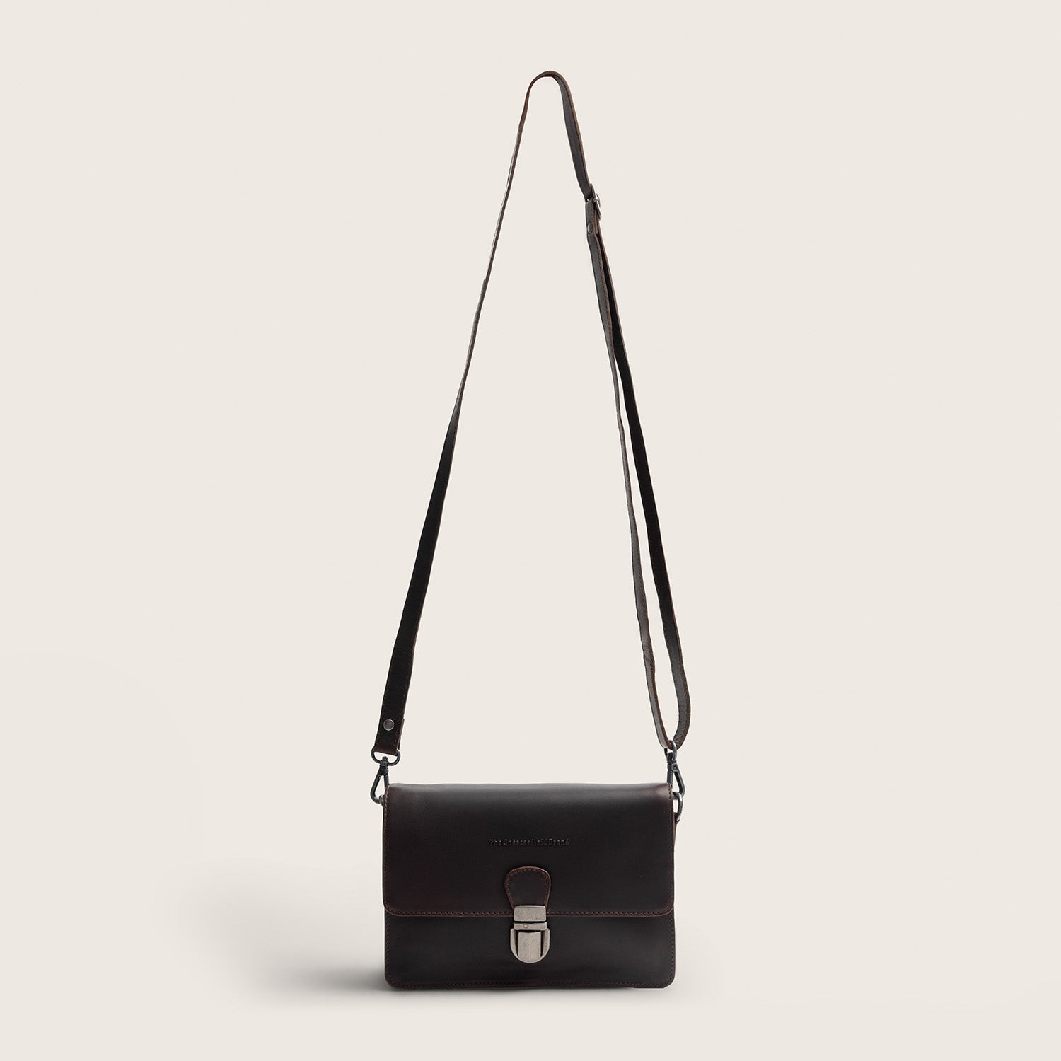 Leren Crossbody Tas Bruin Lucca