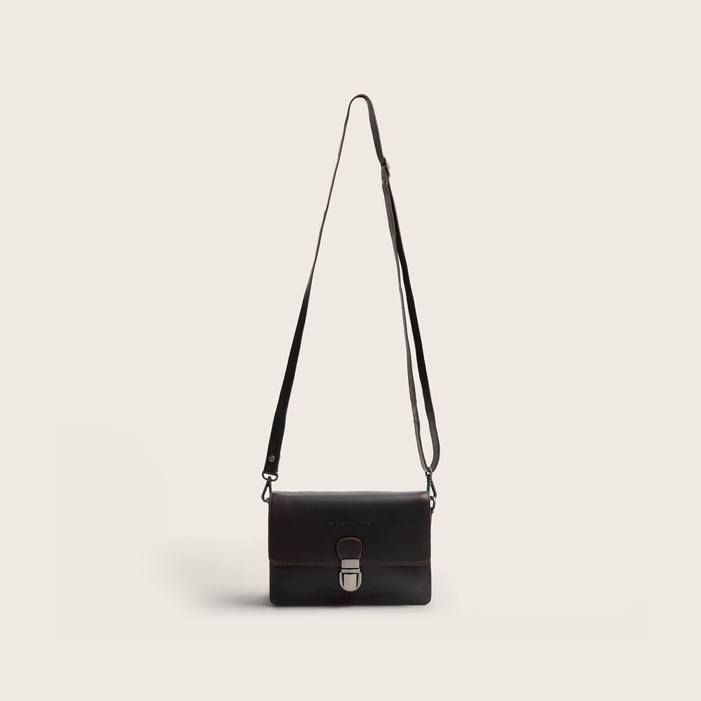 Leren Crossbody Tas Bruin Lucca