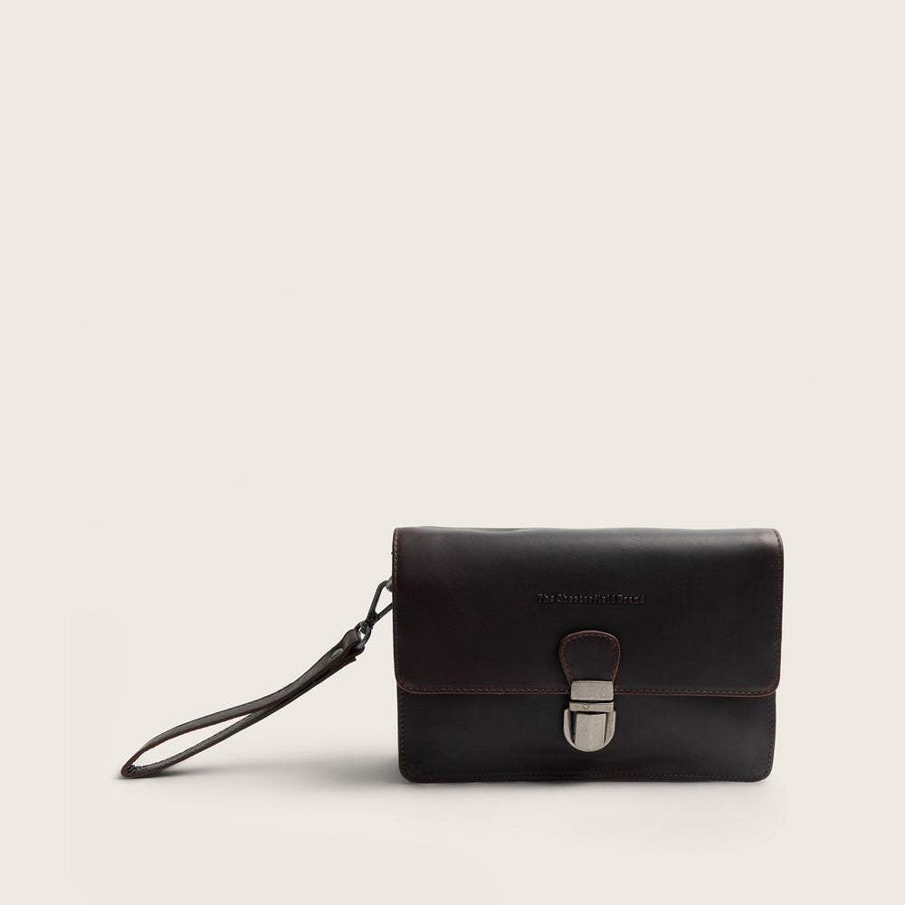 Leren Crossbody Tas Bruin Lucca