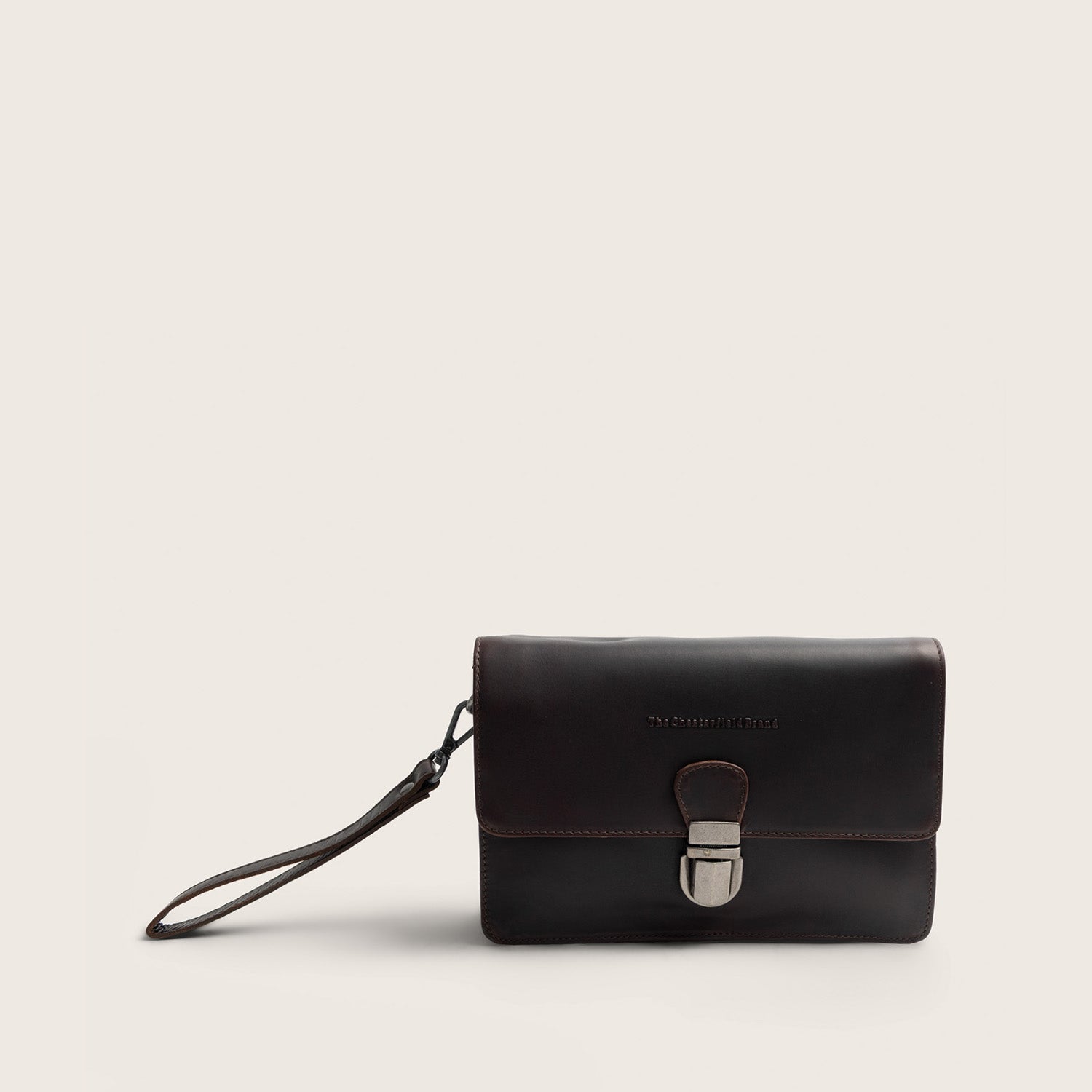 Leather Crossbody Bag Brown Lucca