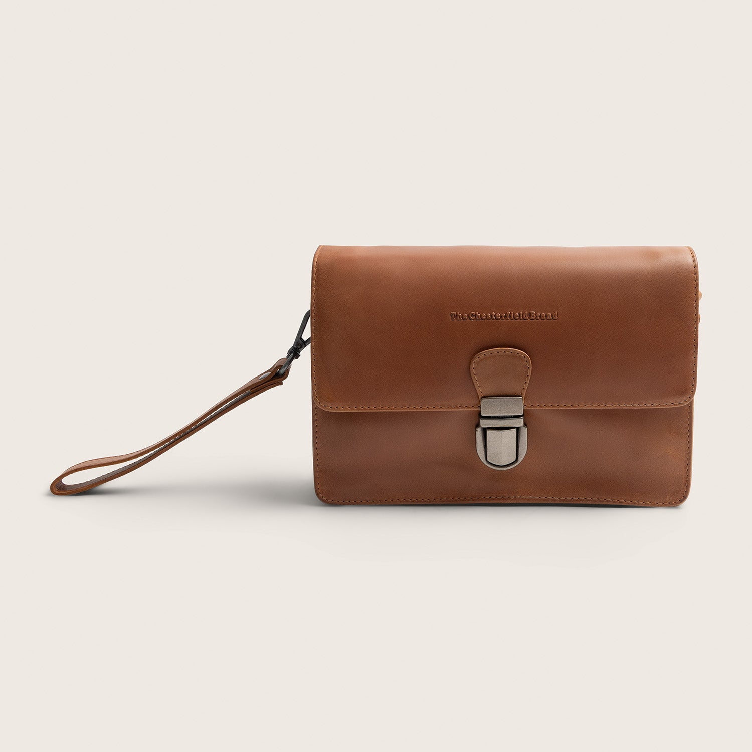 Leather Crossbody Bag Cognac Lucca