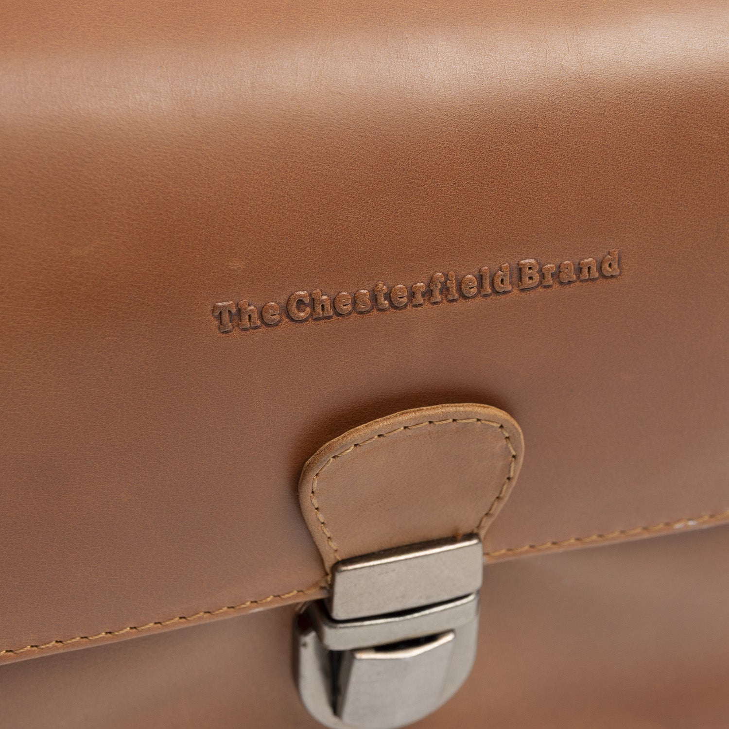 Leather Crossbody Bag Cognac Lucca