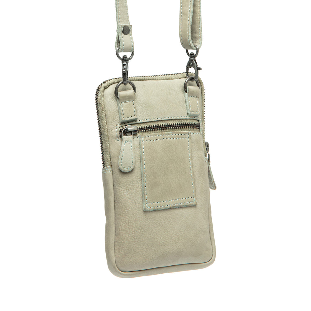 Leather Phone Bag Ocean Green Salta