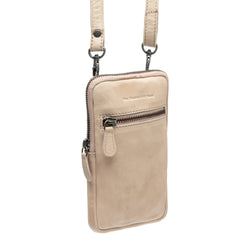 Leren Telefoontasje Beige Salta